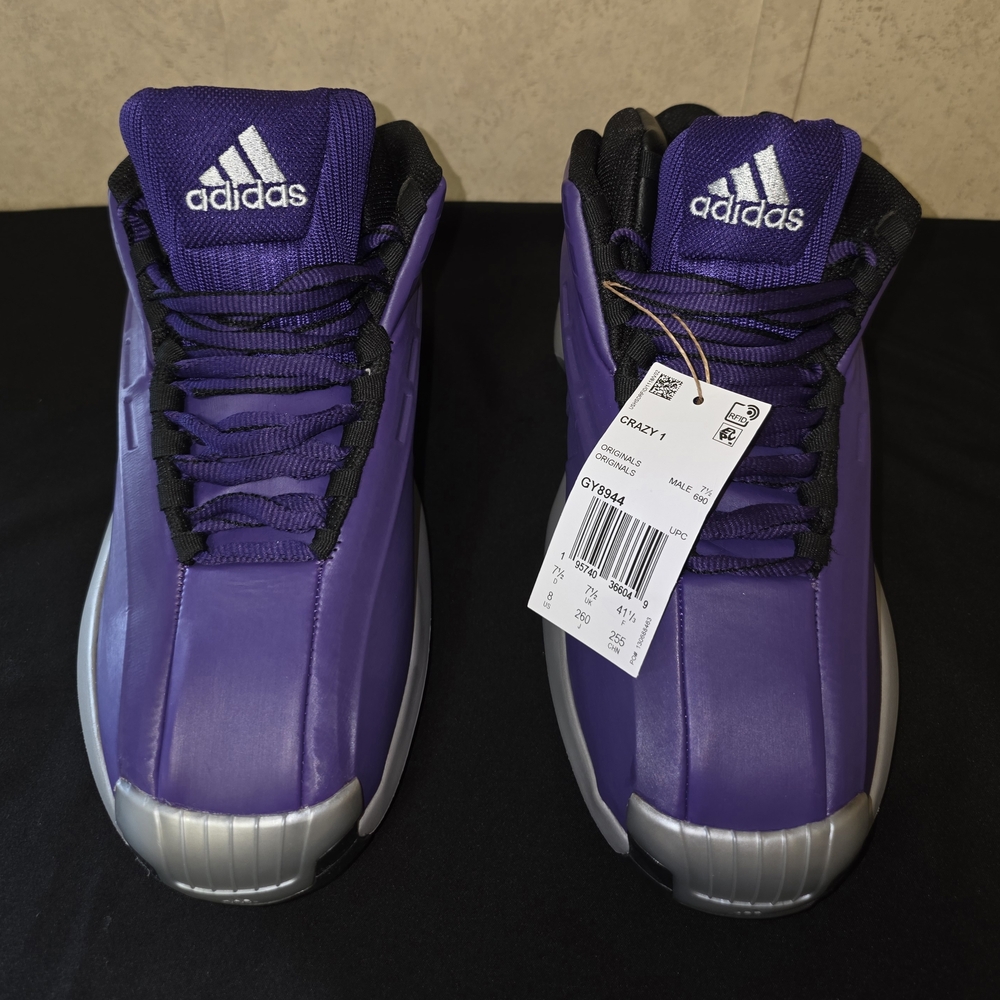 Adidas Purple and Silver Sneakers